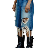 Zander Crispy Denim Baggy Short