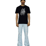 Freddie Tiffany Crystal Winged Skull Tee