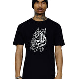 Freddie Tiffany Crystal Winged Skull Tee