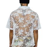 Robbie Floral Lace Bowling Shirt