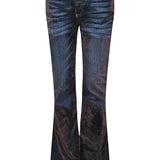 Jimmy Stretch Suede Denim Flare