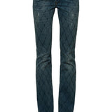 Camila Low Rise Boot Comfort Quilted Denim