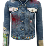 Johnny Crispy Denim Patchwork Trucker Jacket