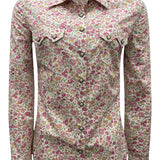 Maxine/Printed Cotton Western Shirt