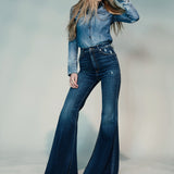 Heidi/Comfort Stretch Denim Super Hr Super Bell