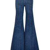 Linda/Comfort Stretch Denim Low Rise Super Flare