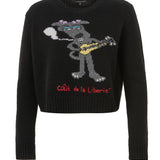 Beverly/Cashmere Cropped Sweater