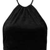Olivia Halter Top Velour