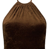 Olivia Halter Top Velour
