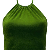 Olivia Halter Top Velour