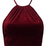 Olivia Halter Top Velour