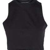 Tina/Cotton Jersey Cropped Tank Top