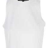 Tina/Cotton Jersey Cropped Tank Top