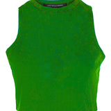Tina/Cotton Jersey Cropped Tank Top