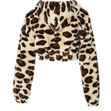 Gina/Sherpa Cropped Hoodie