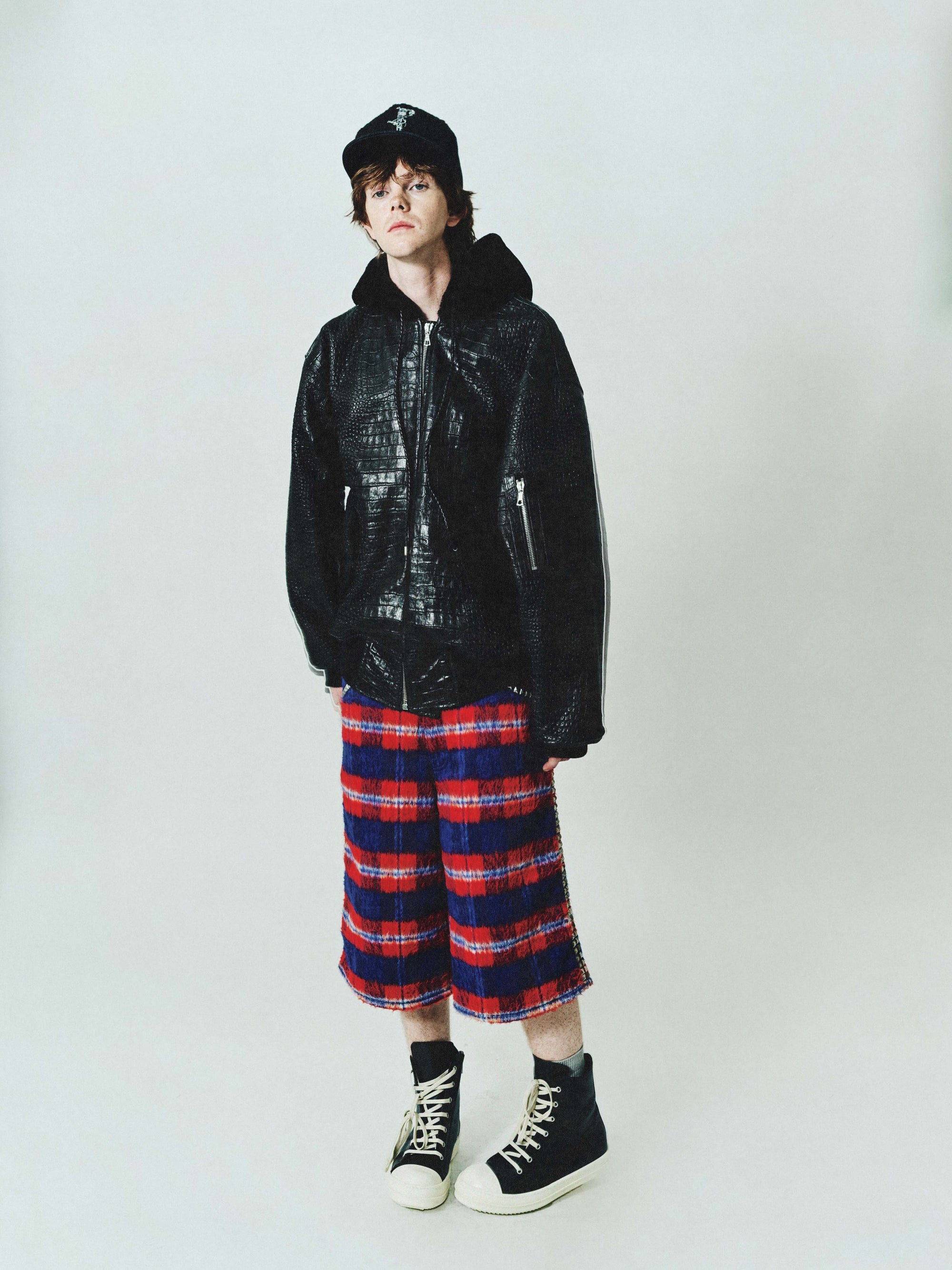 Zander Plaid Baggy Short