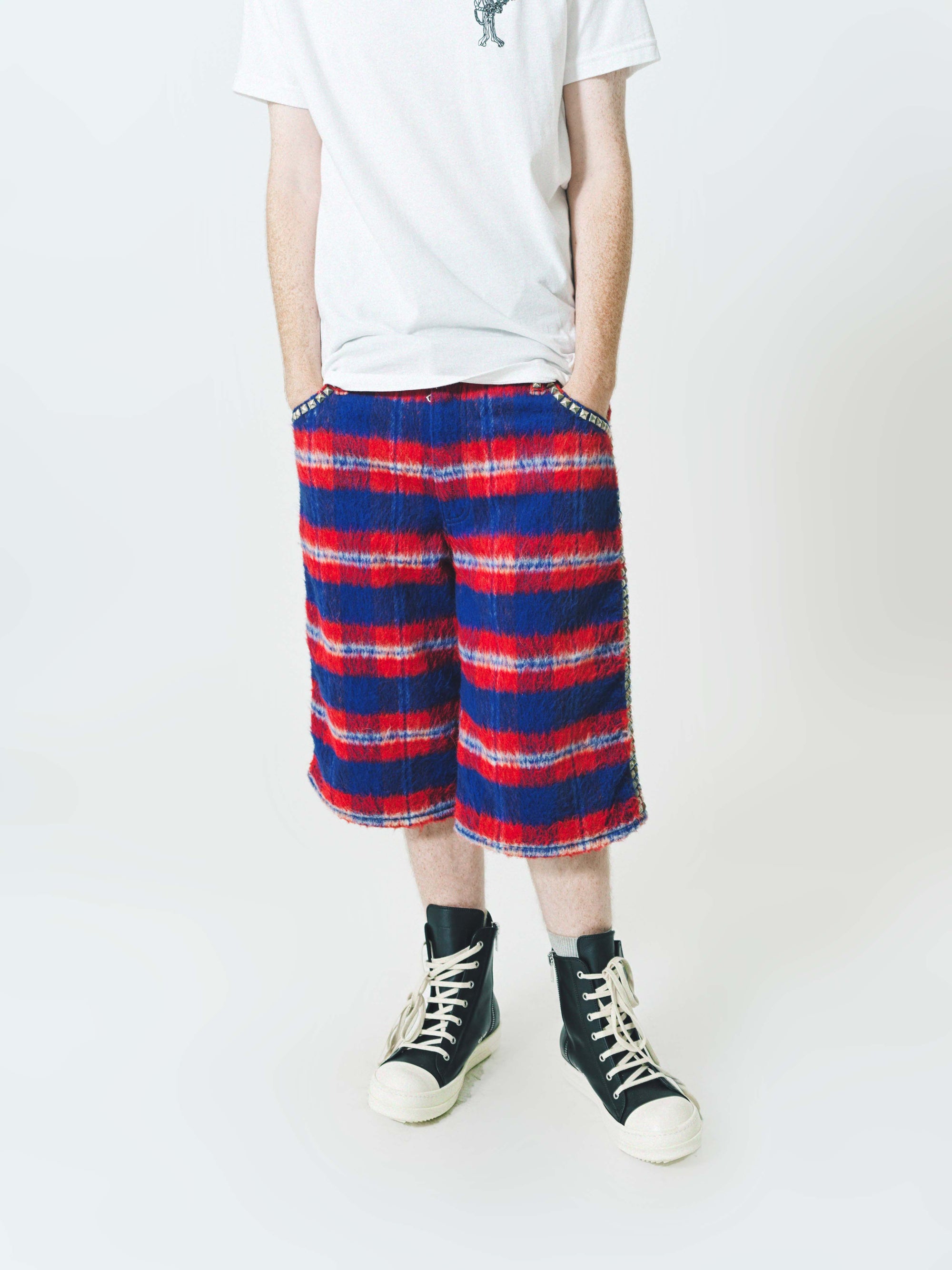 Zander Plaid Baggy Short