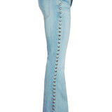 Jimmy Big Nail Fancy Stretch Denim Flare Jean