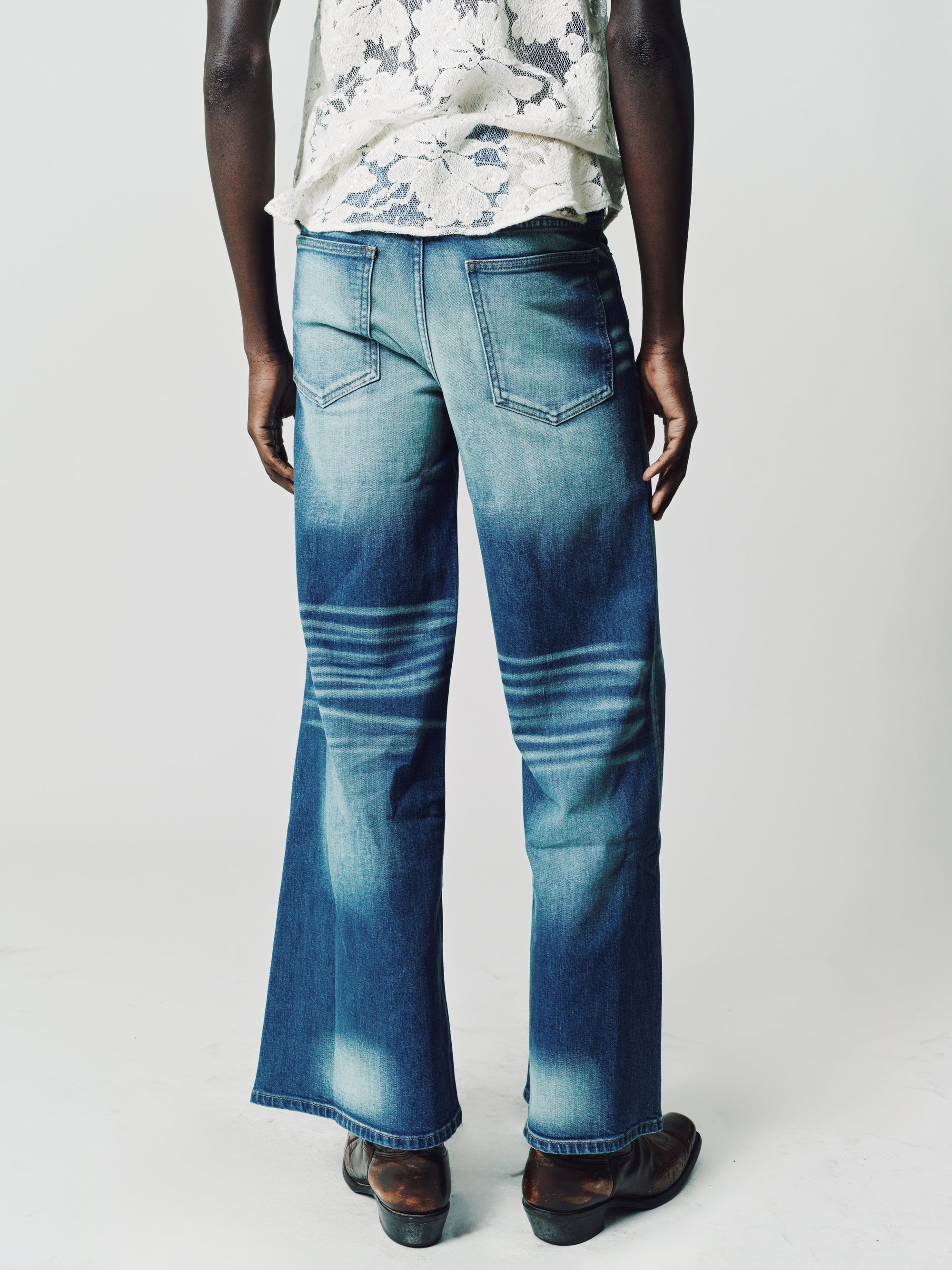 Victor - Stretch Sioux Denim Baggy Wide Leg