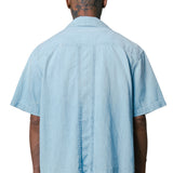 CEDRO RIGID PRESHUNK DENIM PLEATED POCKET SHIRT