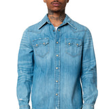 MAX RIGID DENIM WESTERN SHIRT