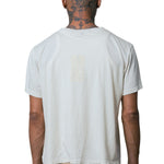 SAMMY CDLL 76 Embellished S/S T-Shirt in Vintage Cream, back view