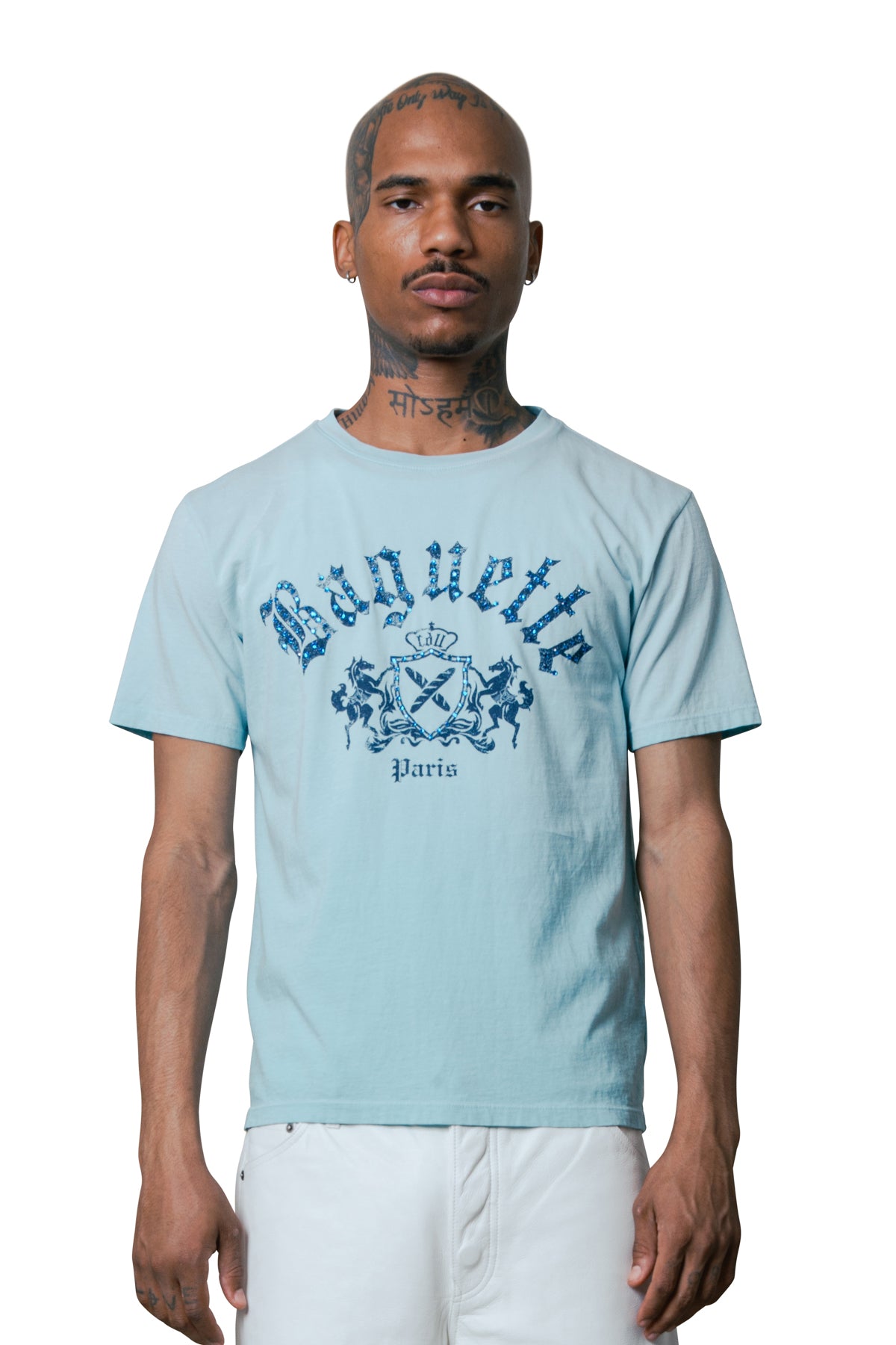 SAMMY CDLL BAGUETTE PARIS EMBELLISHED S/S T-SHIRT