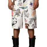 ZANDER MONKEY BUSINESS JAPAN CANVAS BAGGY SHORT