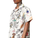 ROBBIE MONKEY BUSINESS JAPAN CANVAS BOWLING SHIRT
