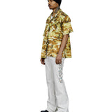 Robbie Camo Print Bowling Shirt