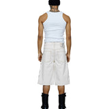 Zander Embellished Twill Baggy Short