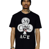 Freddie Crystal Stud Ace Cat Tee