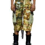 Marco Embellished Camo Printed  Cargo Short
