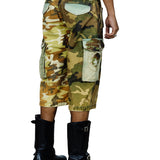 Marco Embellished Camo Printed  Cargo Short
