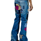 Jimmy Patched Crispy Rigid Denim Flare