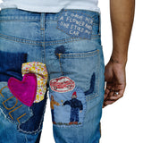 Jimmy Patched Crispy Rigid Denim Flare