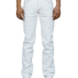 Rafa White Coated Denim Straight Leg Pant
