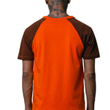 TY COUT RAGLAN COLORBLOCK PRINT T-SHIRT