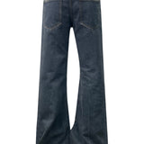 JIMMY ECRU TWILL FLARE PANTS