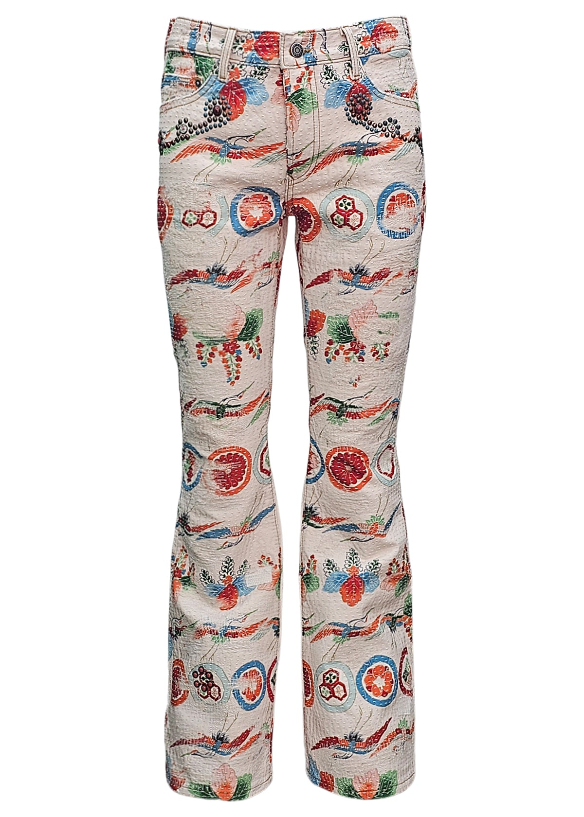 Jimmy Embellished Vintage Kimono Flare