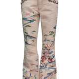 Jimmy Embellished Vintage Kimono Flare