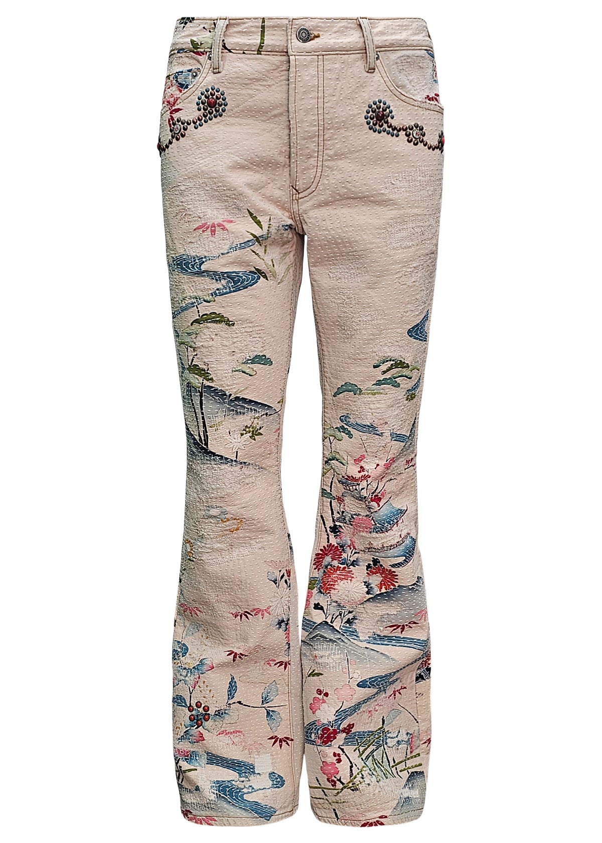 Jimmy Embellished Vintage Kimono Flare
