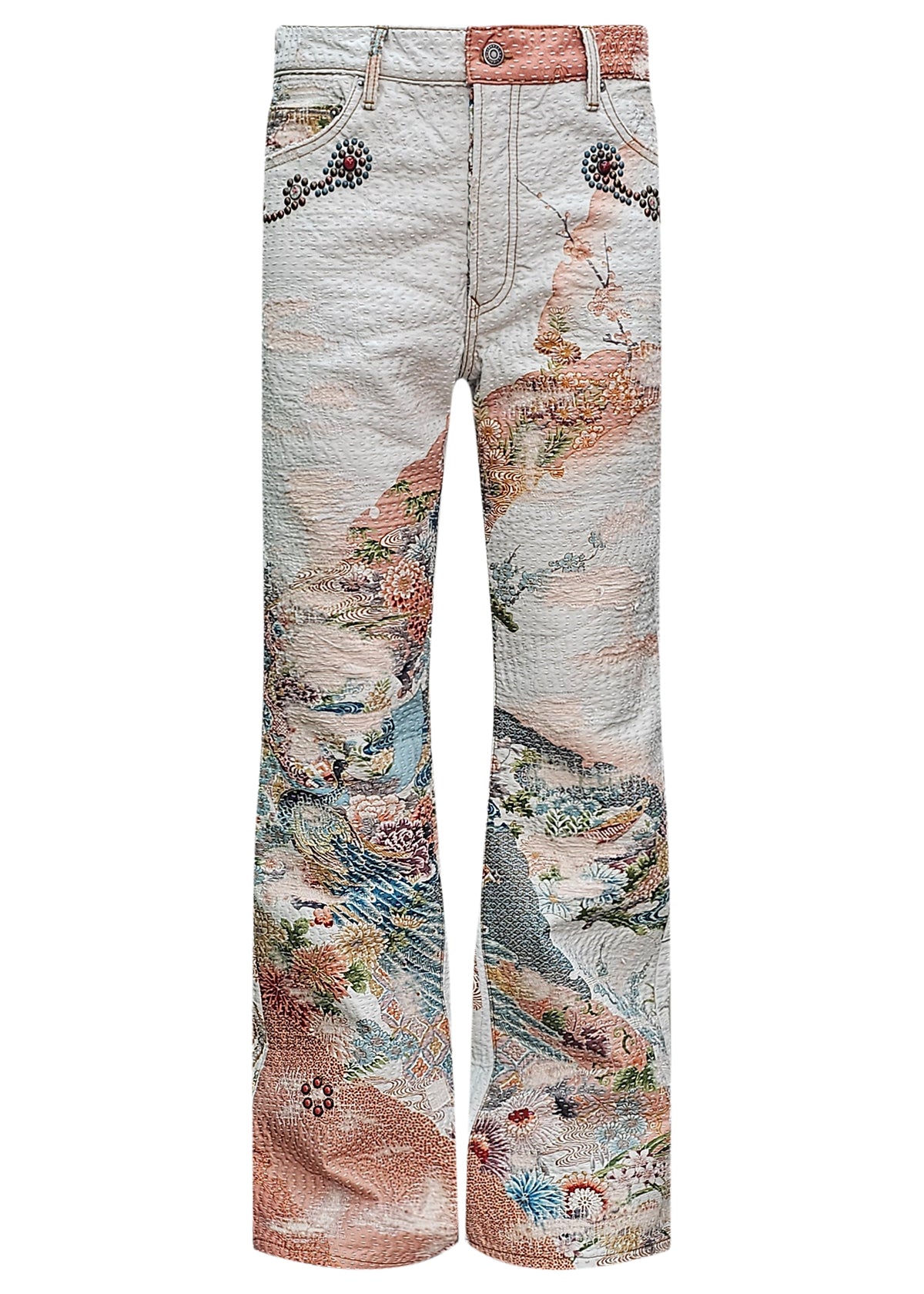 Jimmy Embellished Vintage Kimono Flare