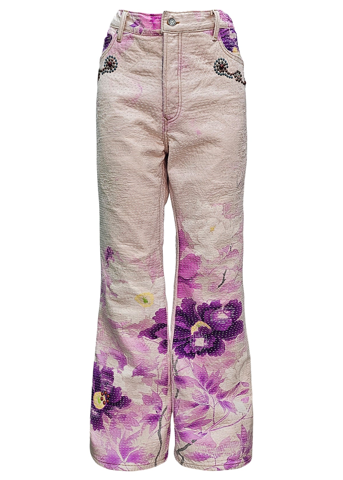 Jimmy Embellished Vintage Kimono Flare
