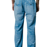 RAFARO TWILL DENIM PLEATED RIVIERA PANTS