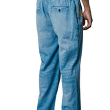 RAFARO TWILL DENIM PLEATED RIVIERA PANTS