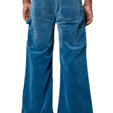 ELI INDIGO CORDUROY PAINTER PANT