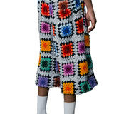 ANGEL CROCHET BLANKET BASKETBALL SHORT ONE-OF-A-KIND