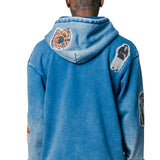 LYNARD CALIFORNIA COOL F. TERRY GRAPHICS ZIP HOODIE