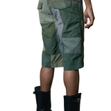 HENRY SATEEN PATCHWORK SLANT POCKET SHORT